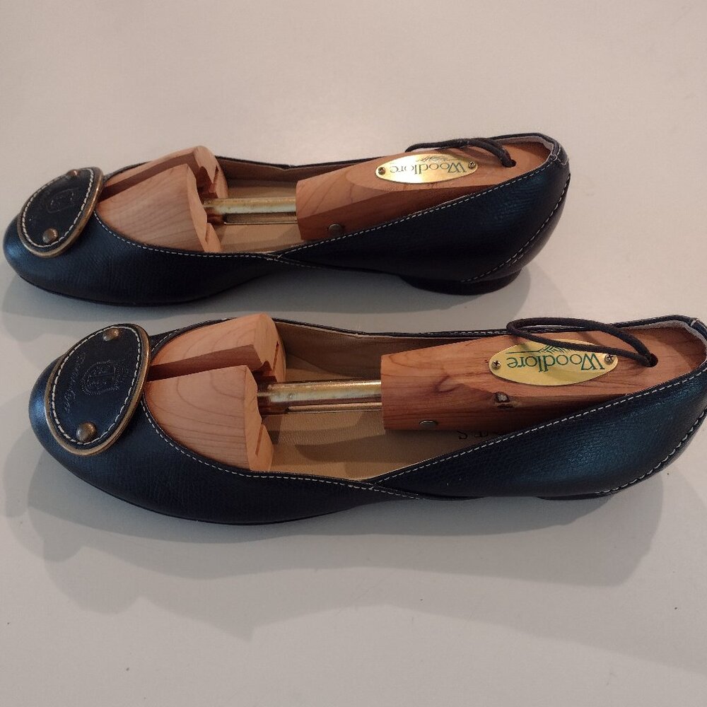 Blue Talbots leather shoes.